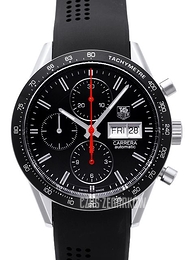 TAG Heuer Carrera Calibre 16 Czarny/Guma Ø41 mm CV201AH.FT6014
