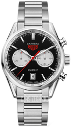 TAG Heuer Carrera Czarny/Stal Ø41 mm CV211D.BA0739