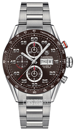TAG Heuer Carrera Brązowy/Stal Ø43 mm CV2A1S.BA0799