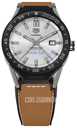 TAG Heuer Connected Modular 45 Srebrny/Skóra Ø45 mm SBF8A8001.11FT6110