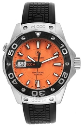TAG Heuer Aquaracer 500 M Pomarańczowy/Guma Ø43 mm WAJ1113.FT6015