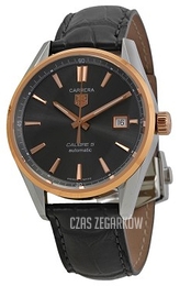 TAG Heuer Carrera Szary/Skóra Ø39 mm WAR215E.FC6336