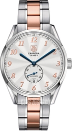TAG Heuer Carrera Heritage Srebrny/Stal Ø39 mm WAS2115.BD0734