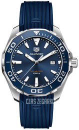 TAG Heuer Aquaracer Niebieski/Guma Ø43 mm WAY101C.FT6153