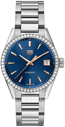 TAG Heuer Carrera Lady Niebieski/Stal Ø36 mm WBK1317.BA0652