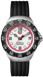 TAG Heuer Formula 1 Solargraph Biały/Guma Ø38 mm WBY111A.FT8106