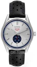 TAG Heuer Carrera Srebrny/Skóra Ø39 mm WV5111.FC6350