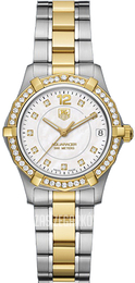 TAG Heuer Aquaracer 32 mm Diamond Dial And Bezel Biały/Stal Ø32 mm WAF1350.BB0820