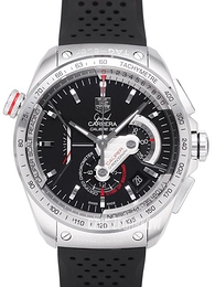 TAG Heuer Grand Carrera Calibre 36RS Caliper Automatic Chronograph Czarny/Guma Ø43 mm CAV5115.FT6019