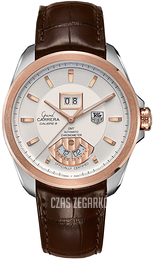 TAG Heuer Grand Carrera Srebrny/Skóra Ø42.5 mm WAV5152.FC6231