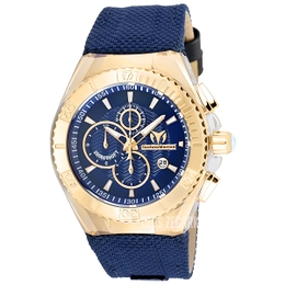 Technomarine Cruise Monogram Srebrny/Guma Ø44 mm TM-115210