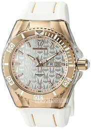Technomarine Cruise Monogram Srebrny/Guma Ø44 mm TM-115211