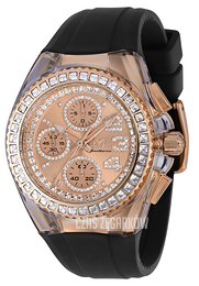 Technomarine Cruise Glitz Srebrny/Skóra Ø40 mm TM-121052