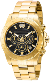 Technomarine Czarny/Stal w odcieniu złota Ø42 mm TM-219005