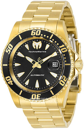 Technomarine Czarny/Stal w odcieniu złota Ø42 mm TM-219073