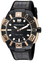 Technomarine Reef Black Czarny/Skóra Ø45 mm TM-514002