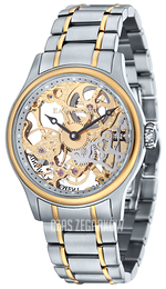 Thomas Earnshaw Bauer Szkieletowa tarczy/Stal w odcieniu złota Ø42 mm ES-8049-22