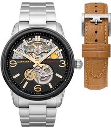 Thomas Earnshaw Carlyle Czarny/Stal Ø42 mm ES-8178-44