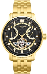 Thomas Earnshaw Retrograde Czarny/Stal w odcieniu złota Ø48 mm ES-8184-88