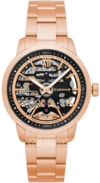 Thomas Earnshaw Babbage Czarny/Stal w kolorze różowego złota Ø42 mm ES-8274-44