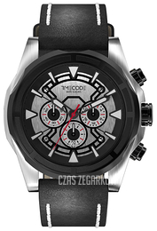 Timecode Suez 1869 Srebrny/Skóra Ø48 mm TC-1010-01