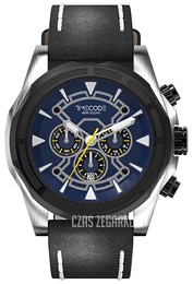 Timecode Suez 1869 Niebieski/Skóra Ø48 mm TC-1010-03