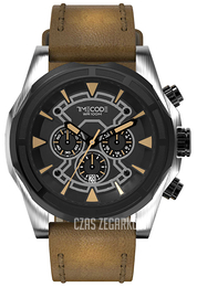 Timecode Suez 1869 Czarny/Skóra Ø48 mm TC-1010-05