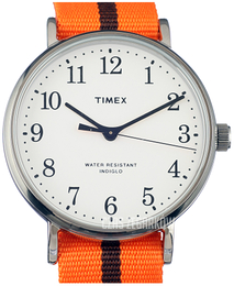 Timex Biały/Tkanina Ø37 mm ABT532