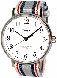 Timex Biały/Tkanina Ø37 mm ABT533