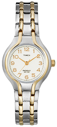 Timex Classic Elevated Biały/Stal w odcieniu złota Ø25 mm T27191