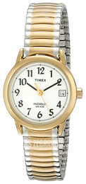Timex Easy Reader Biały/Stal w odcieniu złota Ø25 mm T2H381