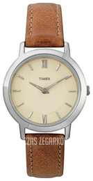 Timex Kremowy/Skóra Ø30 mm T2M538