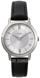Timex Srebrny/Skóra T2M539