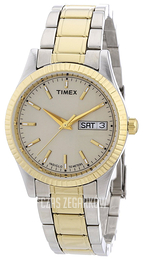 Timex Classic Elevated Srebrny/Stal w odcieniu złota Ø36 mm T2M556