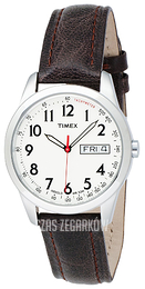 Timex Classic Elevated Biały/Skóra Ø36 mm T2N228