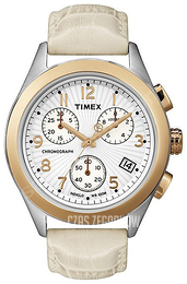 Timex Biały/Skóra Ø38 mm T2N232