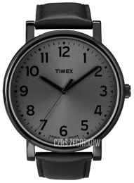 Timex Easy Reader Czarny/Skóra Ø42 mm T2N346D7