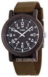 Timex Brązowy/Tkanina Ø40 mm T2N363PF