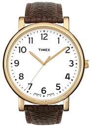 Timex Biały/Skóra Ø42 mm T2N473