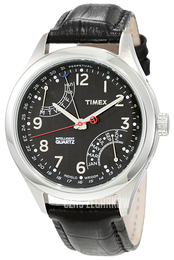 Timex Intelligent Czarny/Skóra Ø42 mm T2N502