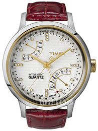 Timex Intelligent Biały/Skóra Ø42 mm T2N568