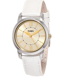 Timex Classic Elevated Szampański/Skóra Ø32 mm T2N682