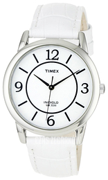 Timex Classic Elevated Biały/Skóra Ø35 mm T2N685