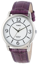 Timex Biały/Skóra Ø35 mm T2N690TG