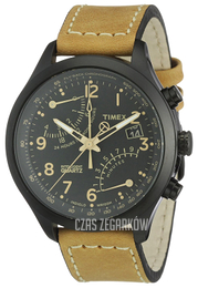 Timex Intelligent Czarny/Skóra Ø43 mm T2N700D7