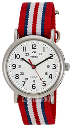 Timex Weekender Biały/Stal Ø38 mm T2N746D7