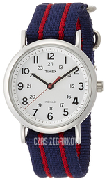 Timex Weekender Biały/Stal Ø38 mm T2N747D7