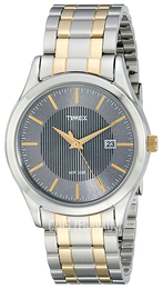 Timex Classic Elevated Szary/Stal w odcieniu złota Ø40 mm T2N799