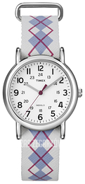 Timex Weekender Biały/Skóra Ø31 mm T2N918