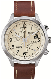 Timex Intelligent Beżowy/Skóra Ø43 mm T2N932D7